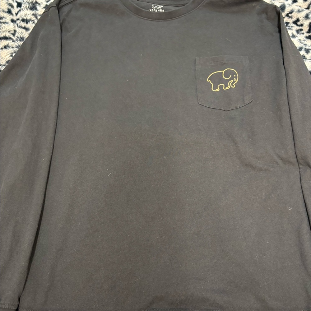 Ivory Ella Black Long Sleeve Shirt